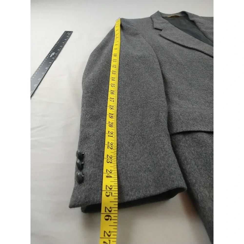 Premier Edition Kuppenheimer Blazer Mens L‎ 100% Camel Hair Gray Classic